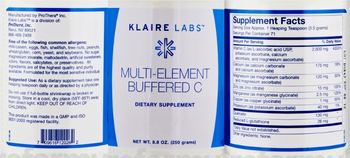Klaire Labs Multi-Element Buffered C - supplement