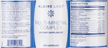 Klaire Labs Multi-Mineral Complex - supplement