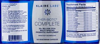 Klaire Labs Ther-Biotic Complete - multispeciesprobiotic supplement