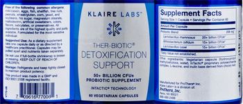 Klaire Labs Ther-Biotic Detoxification Support - probiotic supplement