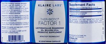Klaire Labs Ther-Biotic Factor 1 - probiotic supplement