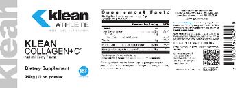 Klean Athlete Klean Collagen+C Natural Berry Flavor - supplement