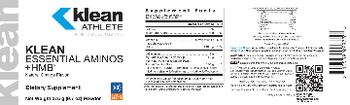 Klean Athlete Klean Essential Aminos+HMB Natural Orange Flavor - supplement