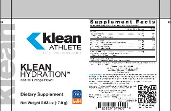 Klean Athlete Klean Hydration Natural Orange Flavor - supplement