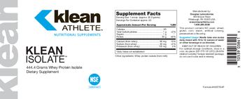 Klean Athlete Klean Isolate - supplement