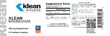 Klean Athlete Klean Magnesium - supplement