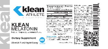 Klean Athlete Klean Melatonin Natural Raspberry Lemonade Flavor - supplement