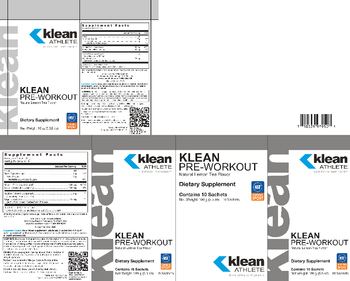 Klean Athlete Klean Pre-Workout Natural Lemon Tea Flavor - supplement
