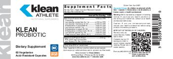 Klean Athlete Klean Probiotic - supplement