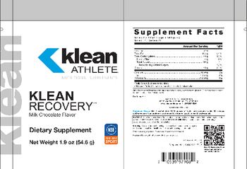Klean Athlete Klean Recovery Milk Chocolate Flavor - supplement