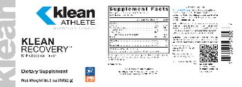 Klean Athlete Klean Recovery Milk Chocolate Flavor - supplement