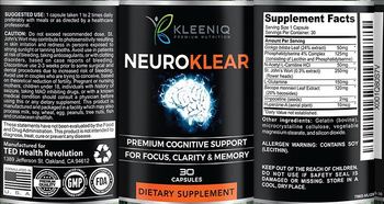 KLEENIQ NeuroKlear - supplement