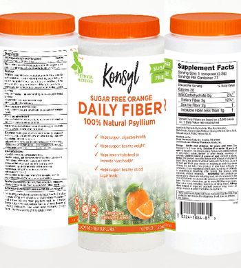 Konsyl Daily Fiber Orange - powder laxative fiber supplement