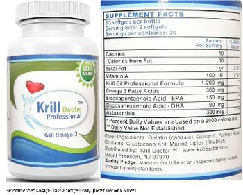 Krill Doctor Professional Krill Omega-3 - 
