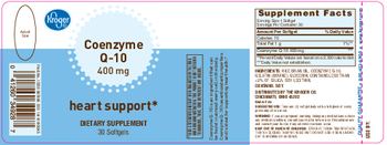 Kroger Coenzyme Q-10 400 mg - supplement