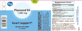 Kroger Flaxseed Oil 1,000 mg - supplement