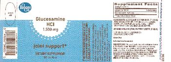 Kroger Glucosamine HCl 1,500 mg - supplement
