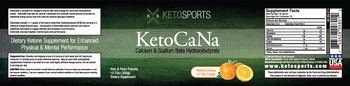 KS KetoSports KetoCaNa Natural Orange - supplement