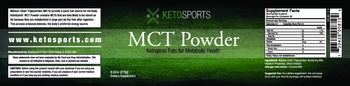 KS KetoSports MCT Powder - supplement