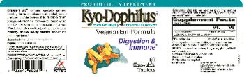 Kyo-Dophilus Kyo-Dophilus Vegetarian Formula - probiotic supplement