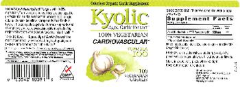 Kyolic Kyolic 100% Vegetarian Formula 100 - odorless organic garlic supplement