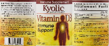 Kyolic Kyolic Aged Garlic Extract Vitamin D3 - immune supplement