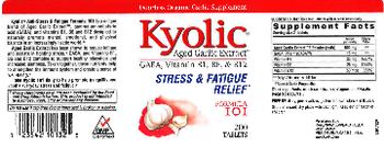 Kyolic Kyolic GABA, Vitamin B1, B6, & B12 - odorless organic garlic supplement