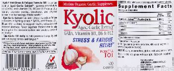 Kyolic Kyolic GABA, Vitamin B1, B6 & B12 - odorless organic garlic supplement