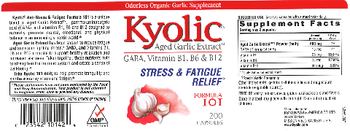 Kyolic Kyolic GABA, Vitamin B1, B6 & B12 - odorless organic garlic supplement