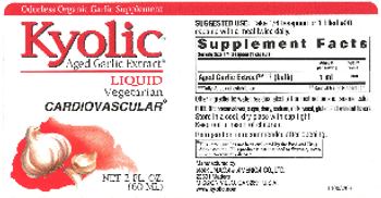 Kyolic Kyolic Liquid Vegetarian - odorless organic garlic supplement