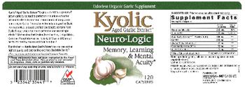 Kyolic Kyolic Neuro-Logic - odorless organic garlic supplement