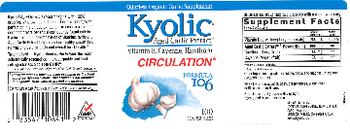 Kyolic Kyolic Vitamin E, Cayenne, Hawthorn - odorless organic garlic supplement