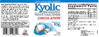 Kyolic Kyolic Vitamin E, Cayenne, Hawthorn - odorless organic garlic supplement