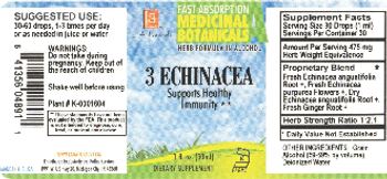L.A. Naturals 3 Echinacea - these statements have not been evaluated by the fda this product is not intended to diagnose cure tr