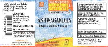 L.A. Naturals Ashwagandha - supplement