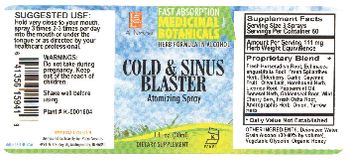 L.A. Naturals Cold & Sinus Blaster - supplement