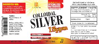 L.A. Naturals Colloidal Silver 15PPM - supplement