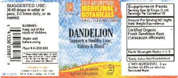 L.A. Naturals Dandelion - supplement