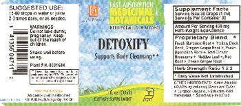 L.A. Naturals Detoxify - these statements have not been evaluated by the fda this product is not intended to diagnose cure tr