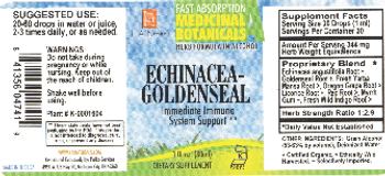 L.A. Naturals Echinacea-Goldenseal - these statements have not been evaluated by the fda this product is not intended to diagnose cure tr