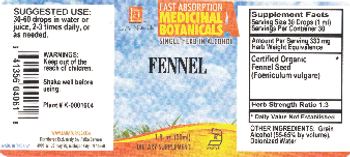 L.A. Naturals Fennel - supplement