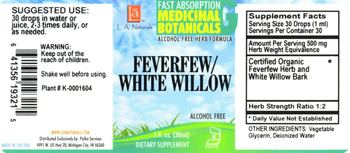 L.A. Naturals Feverfew/White Willow - supplement