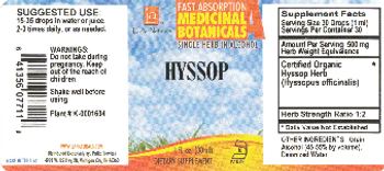 L.A. Naturals Hyssop - supplement