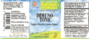 L.A. Naturals Immuno-Tonic - these statements have not been evaluated by the fda this product is not intended to diagnose cure tr