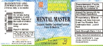 L.A. Naturals Mental Master - supplement