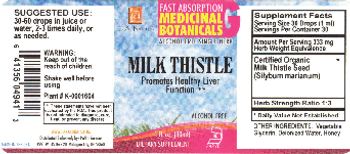 L.A. Naturals Milk Thistle - supplement