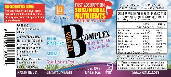 L.A. Naturals Vitamin B Complex With B12, B6 & Folic Acid - supplement