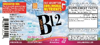 L.A. Naturals Vitamin B12 Raspberry - supplement