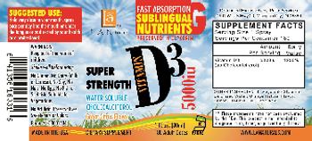 L.A. Naturals Vitamin D3 5000 IU Great Citrus Flavor - supplement
