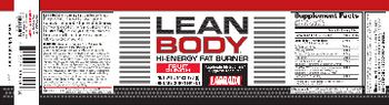 Labrada Lean Body Hi-Energy Fat Burner Fruit Punch - supplement